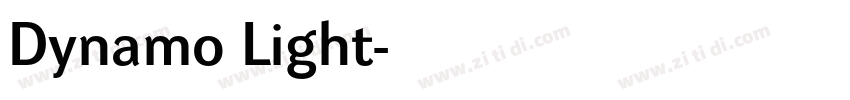 Dynamo Light字体转换